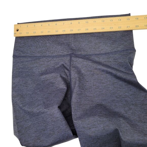 Core 10 Women's All Day Comfort 22" High-Waist Capri Yoga Legging Navy/Gray 1X - Picture 8 of 10